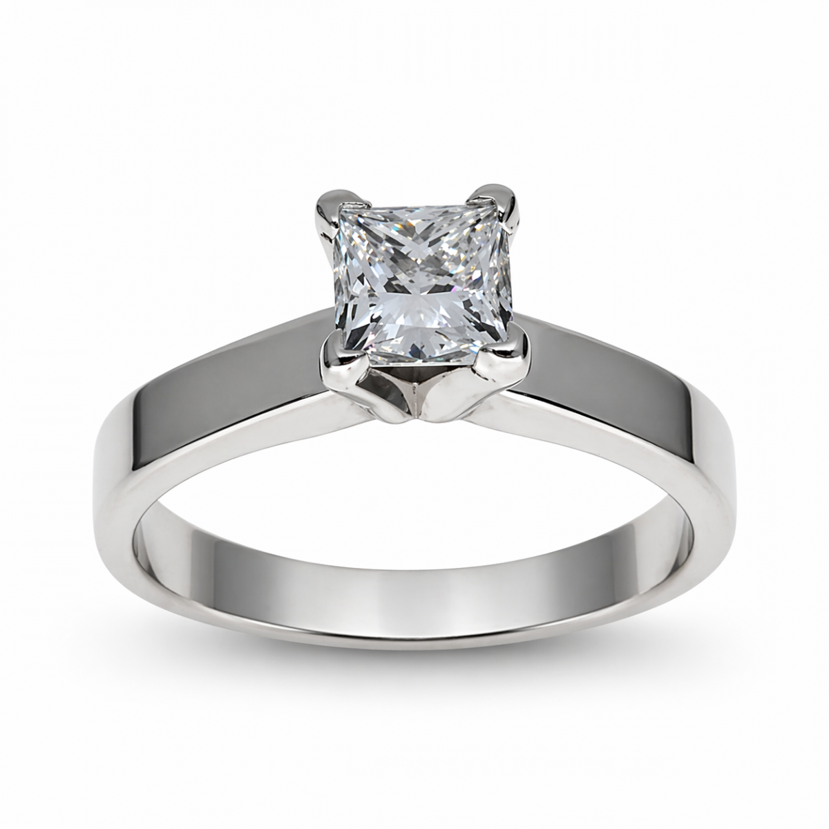 Princess Solitair Ring 1-0.71crt